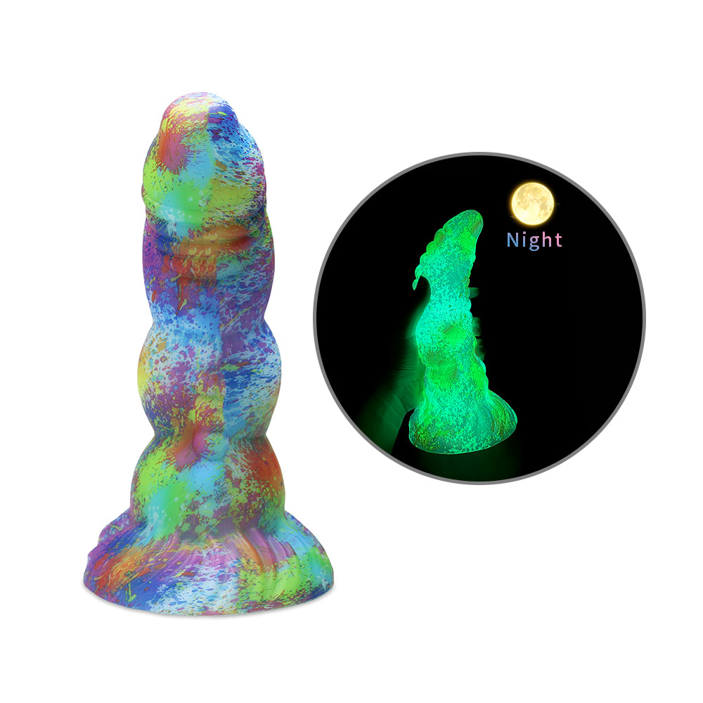 Großer, dicker Analdildo mit Butt Plug – leuchtender, realistischer Dildo, Sexspielzeug für Frauen