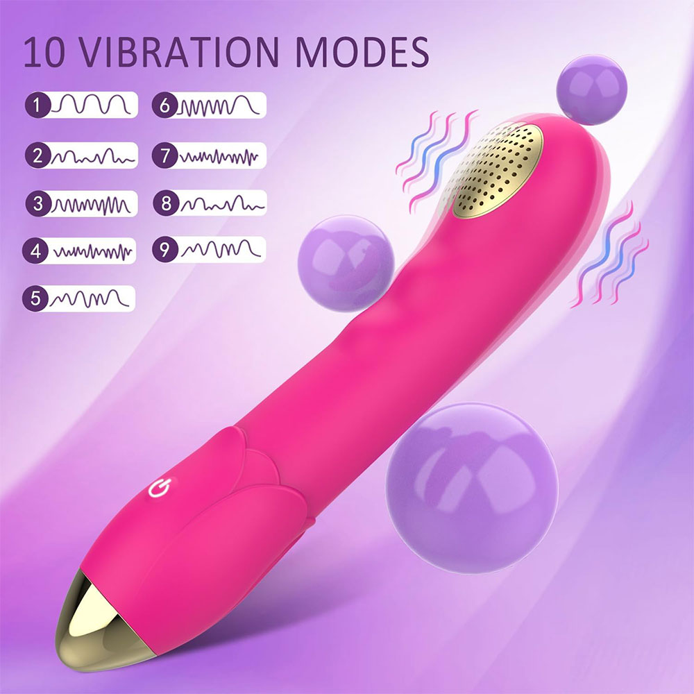 Vibrierender Dildo G-Punkt-Vibrator - Vaginalmassagegerät für die Dusche Sexspielzeug mit Doppelfunktion für Frauen
