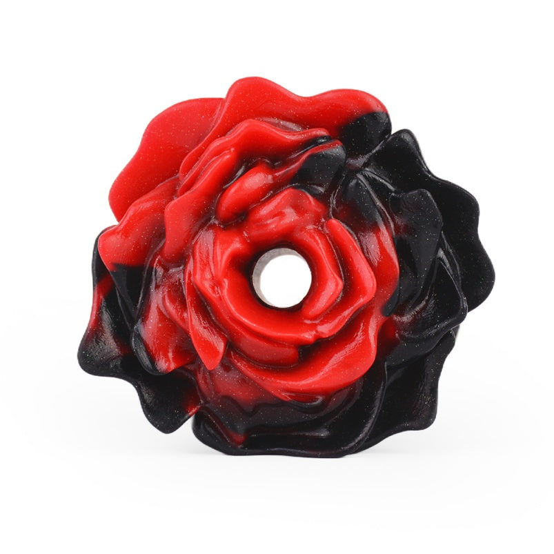 Kit de bondage en silicone avec boule fantaisie florale - Parfait pour les jeux de quiz BDSM avec gode ceinture pour femmes