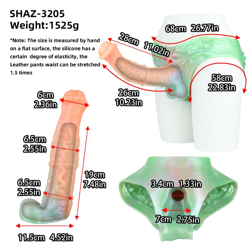 ED Enhancing Monster Fantasy Horse Cock Sleeve - Wearable Male Enlargement Device