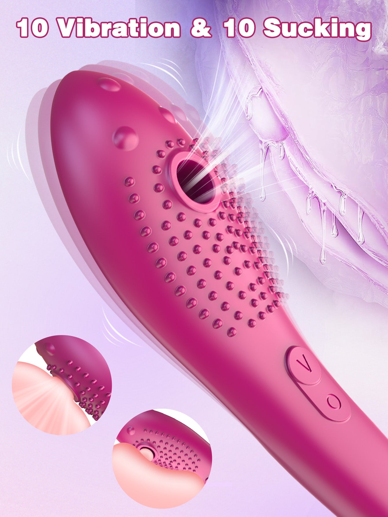 Saugvibrator für Frauen – Klitoris- und Schamlippenstimulator, Sexspielzeug für Frauen