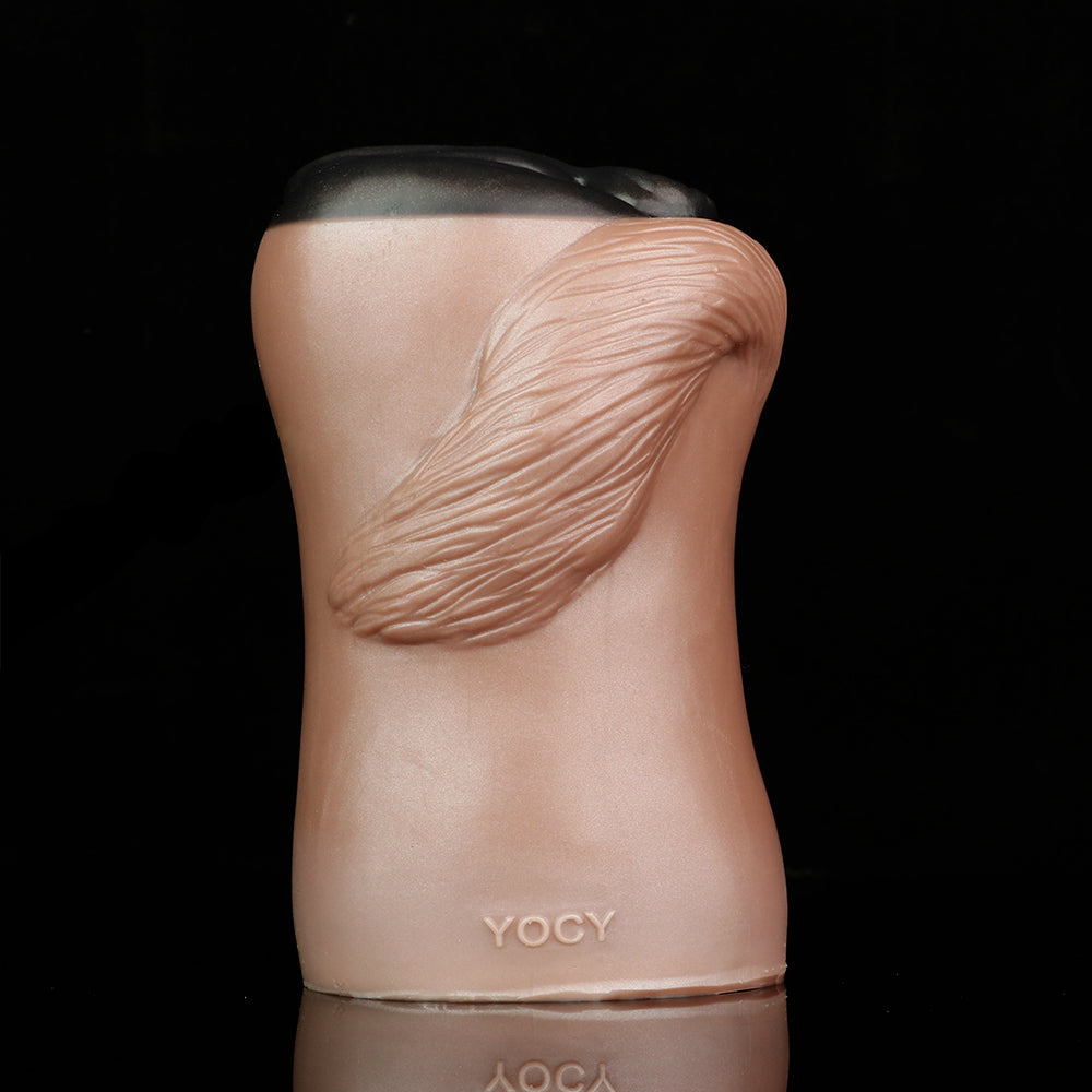 Ebony Horse Pussy Animal Masturbator - Realistic Pocket Cup Penis Blowjob Stroker