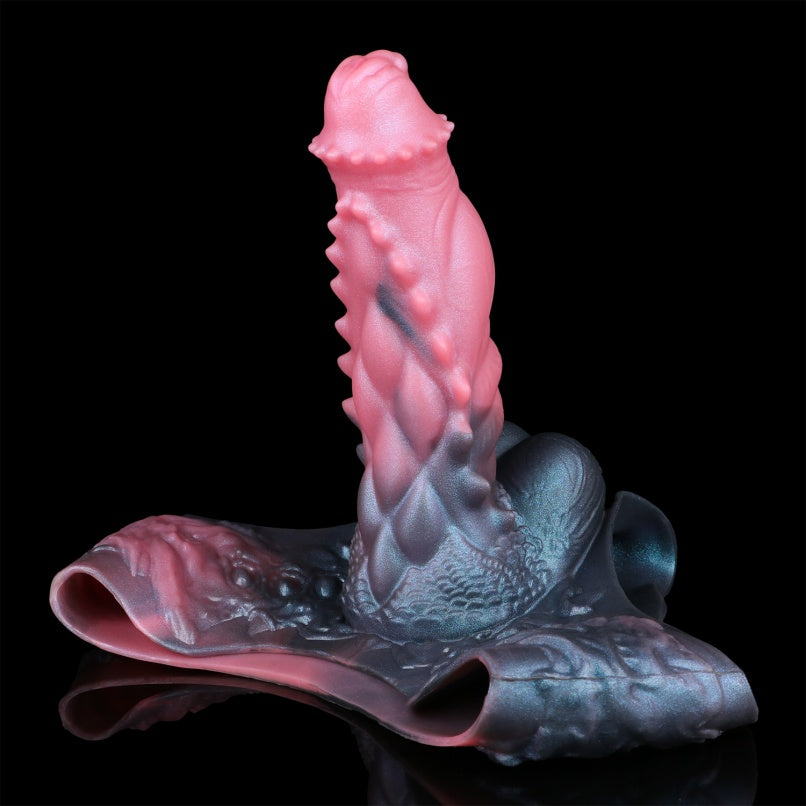 Male Penis Enlargement Fantasy Cock Sleeve - Wearable Monster Silicone Delay Device