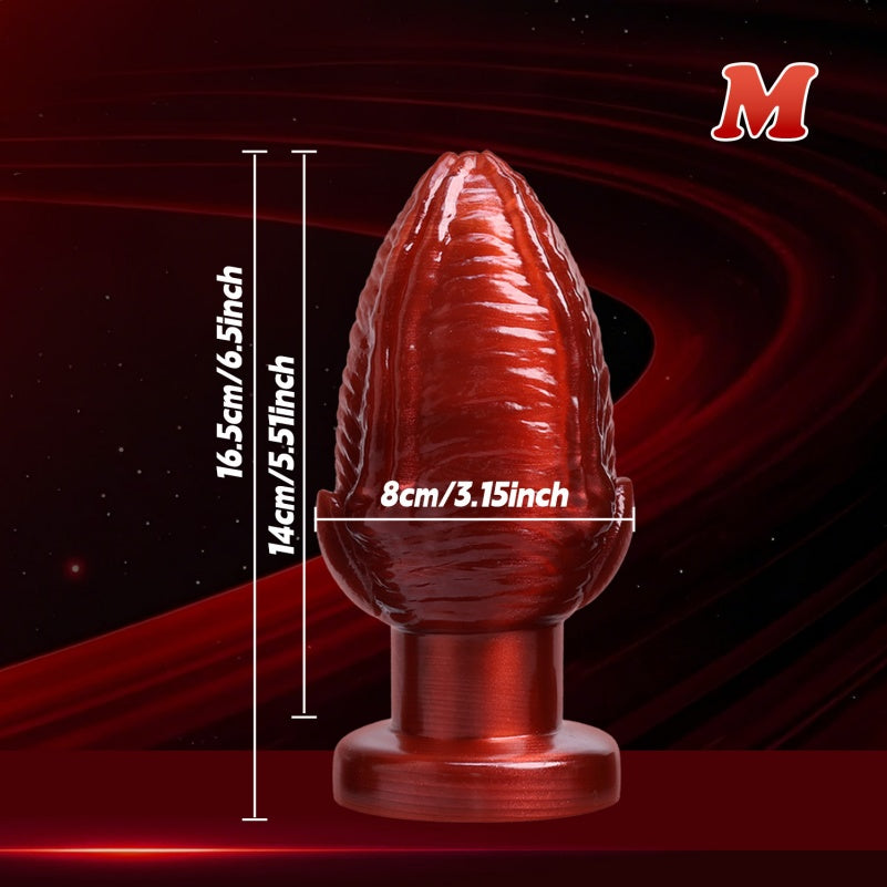 Purpurner dicker Silikon-Fantasy-Faust-Dildo-Buttplug – Einführbares Bondage-Anal-BDSM-Spielzeug