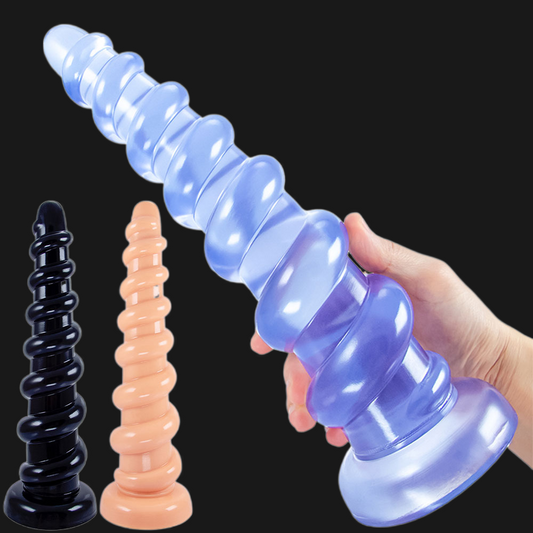 11 Zoll großer Analdildo-Buttplug – abgestufte Perlen-Analplug-Riesendildos für Frauen