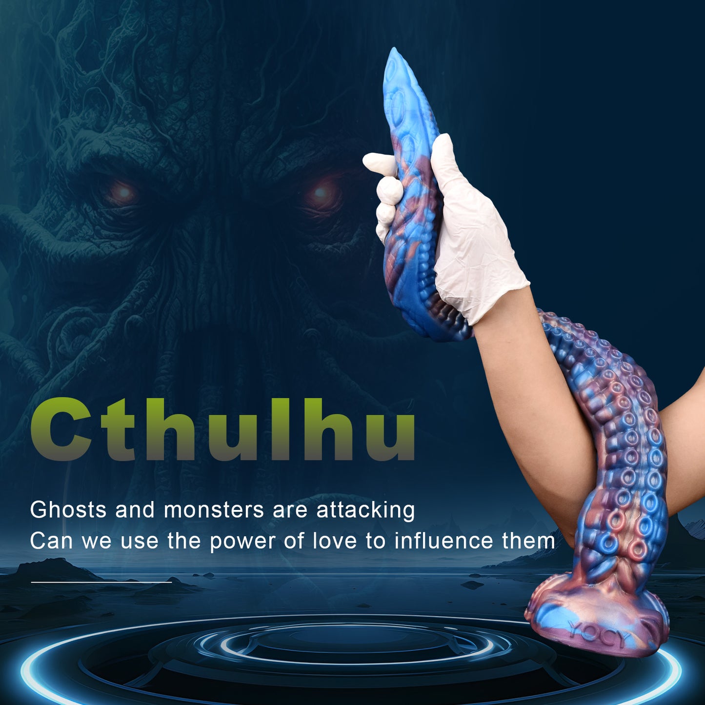 Gode Anal à Longues Tentacules Fantasy - Gode Anal à Ventouse Réaliste Octopus Monsterdildo Sex Toy