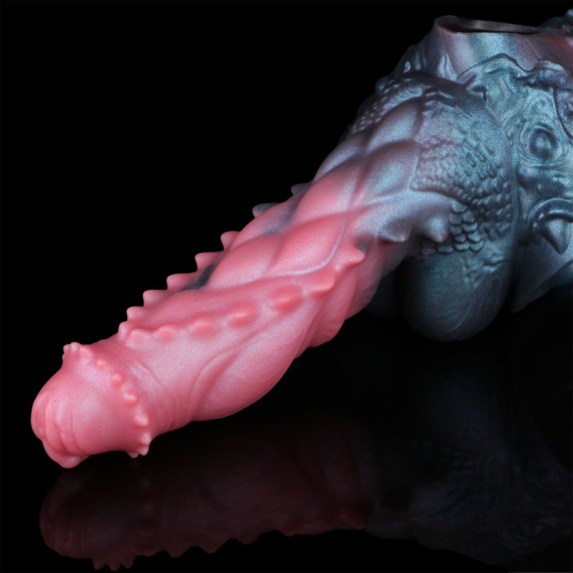 Male Penis Enlargement Fantasy Cock Sleeve - Wearable Monster Silicone Delay Device