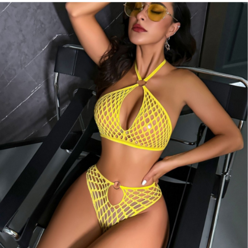 Lingerie Set Temptress Mesh Bikini - Ignite Passion and Confidence