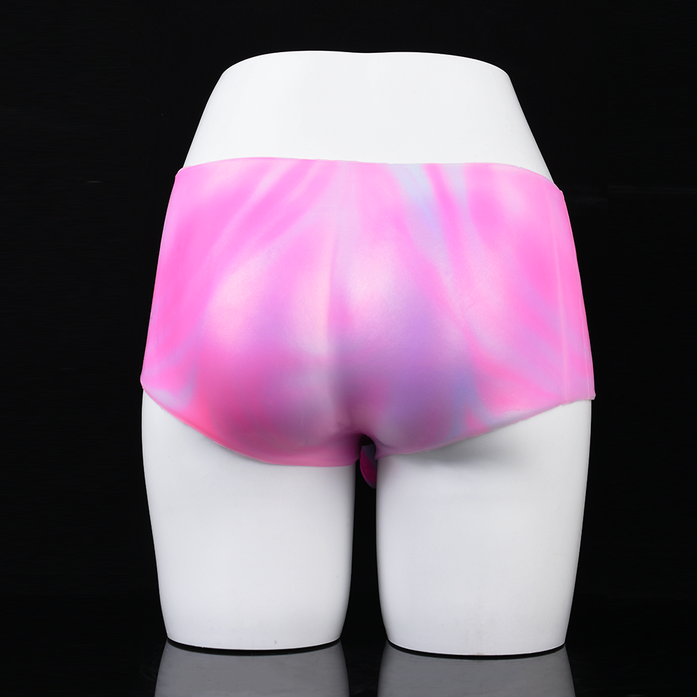 Boîte à godes réaliste avec sangle - Godes anaux en silicone rose mixte Jouets sexuels pour couples lesbiens