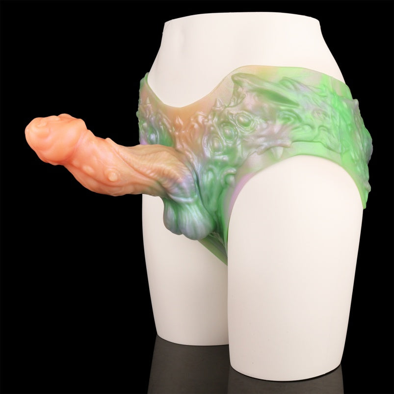 Monster Silicone Fantasy Penis Sleeve Pants - Male Penis Delay Device Sex Toys