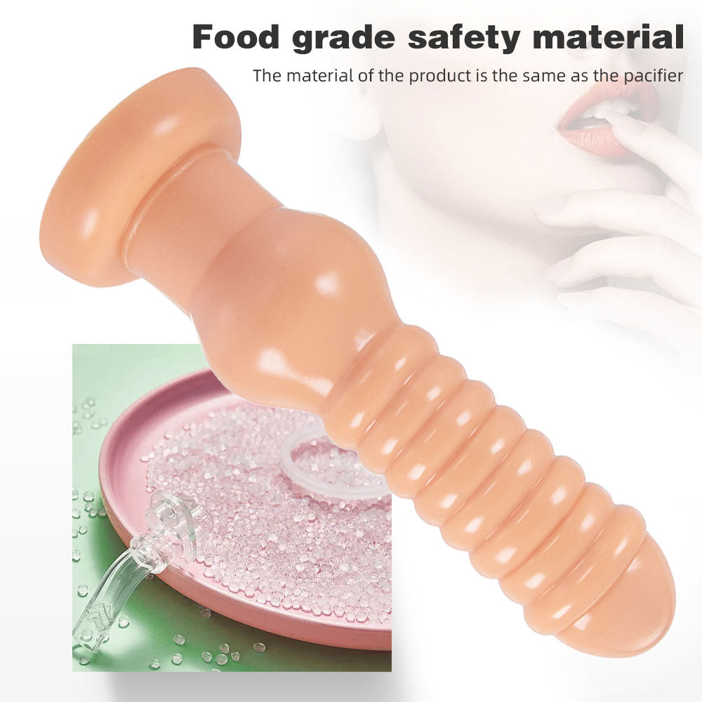 Godemiché anal surdimensionné en silicone souple avec ventouse pour homme et femme