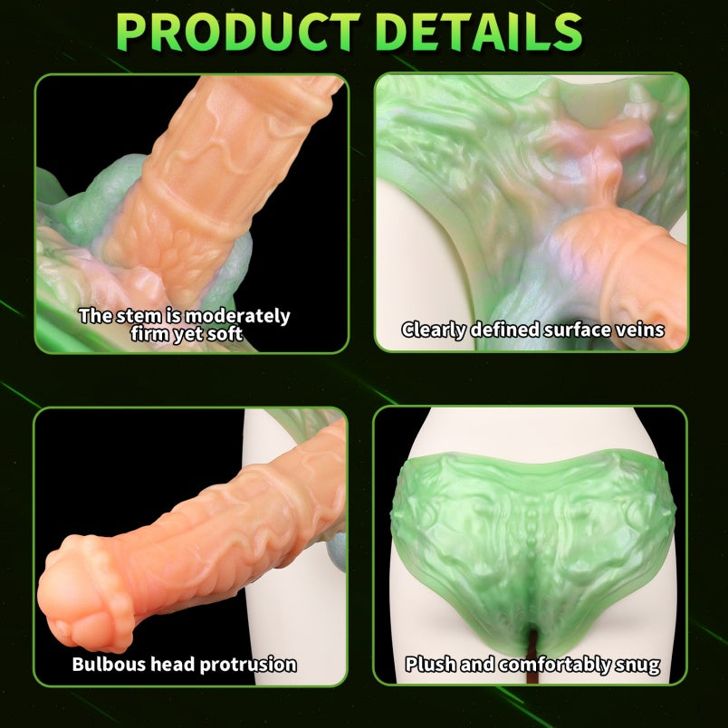 ED Enhancing Monster Fantasy Horse Cock Sleeve - Wearable Male Enlargement Device