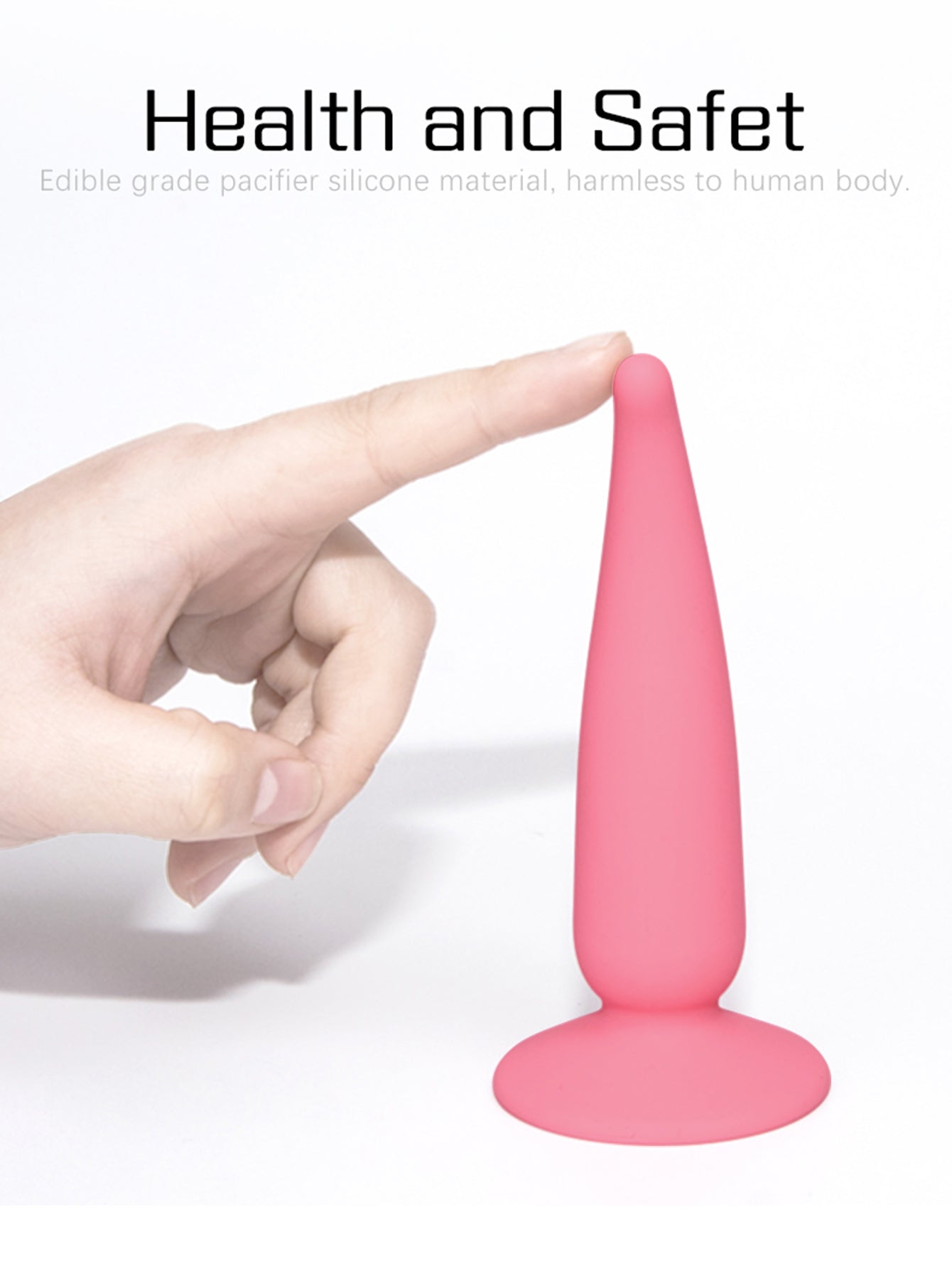 Plug Anal Gode Ventouse - Stimulateur Vaginal en Silicone Souple Jouets pour Adultes pour Unisexe