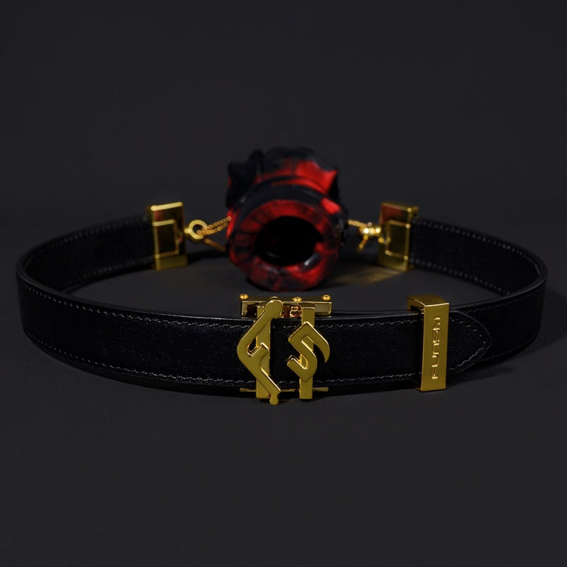 Kit de bondage en silicone avec boule fantaisie florale - Parfait pour les jeux de quiz BDSM avec gode ceinture pour femmes