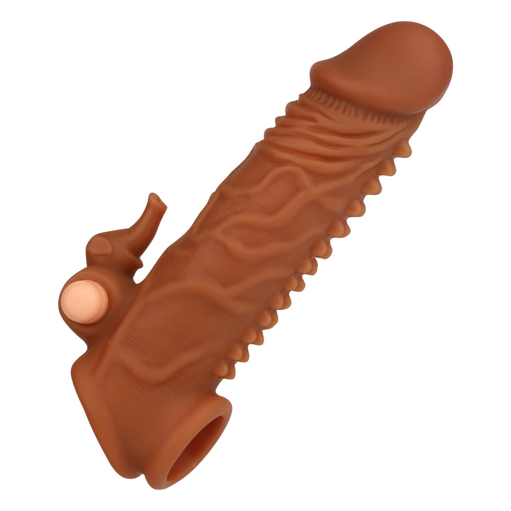 Manchon de pénis vibrant pour balle - Jouets sexuels pour hommes - Stimulateur de clitoris de lapin noué fantaisie pour le plaisir des couples