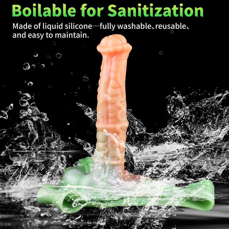 ED Enhancing Monster Fantasy Horse Cock Sleeve - Wearable Male Enlargement Device
