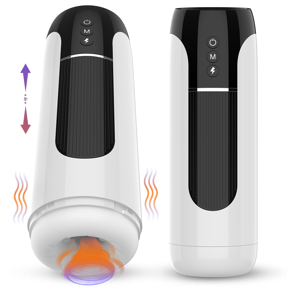 Masturbateur masculin pour adulte avec fellation - Machine de masturbation automatique à succion et poussée du pénis