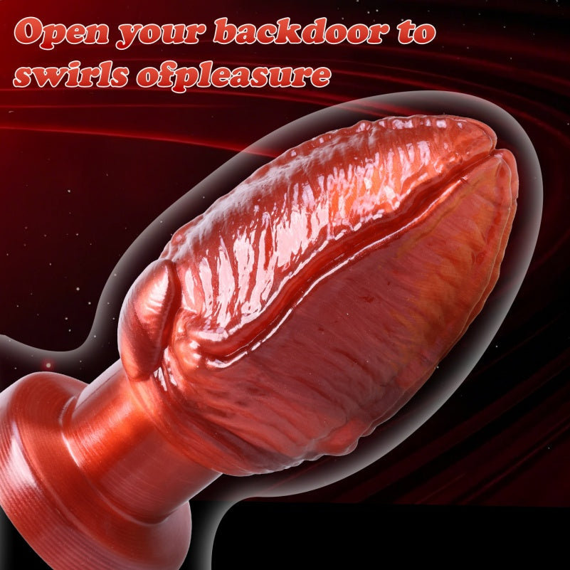 Purpurner dicker Silikon-Fantasy-Faust-Dildo-Buttplug – Einführbares Bondage-Anal-BDSM-Spielzeug