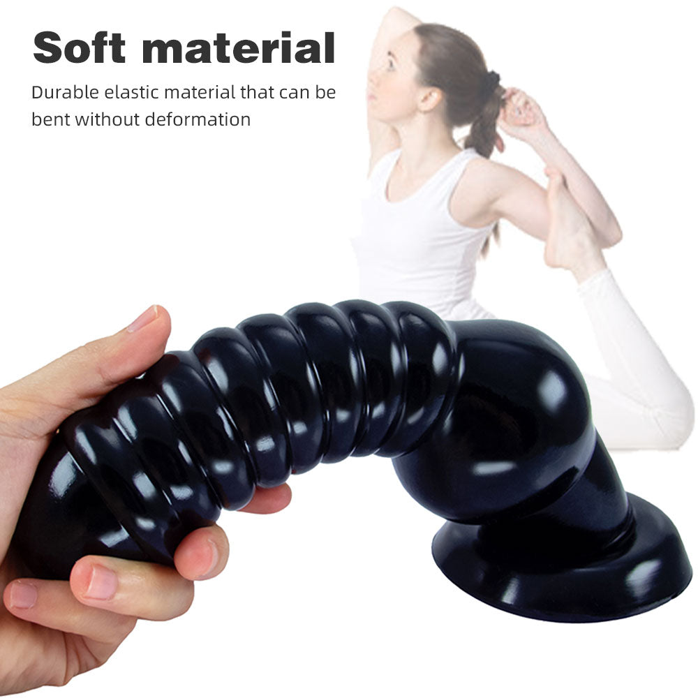 Godemiché anal surdimensionné en silicone souple avec ventouse pour homme et femme