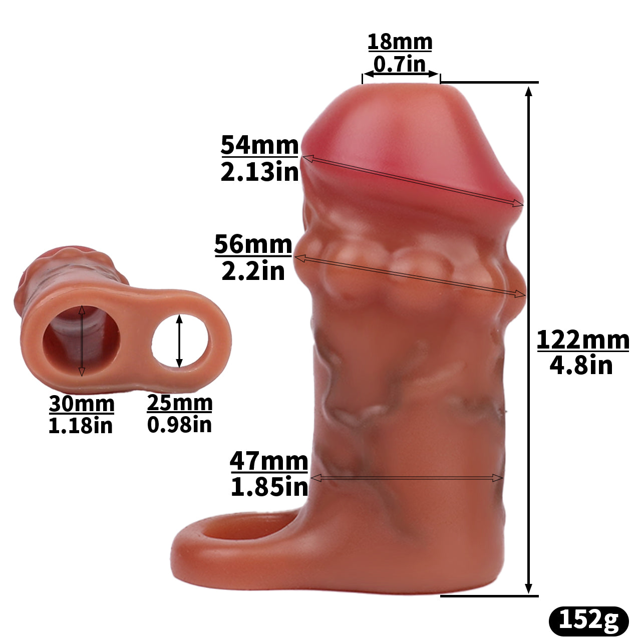 Großer, realistischer Dildo mit Penishülle, Sexspielzeug für Männer – hohle Penishülle, Masturbation