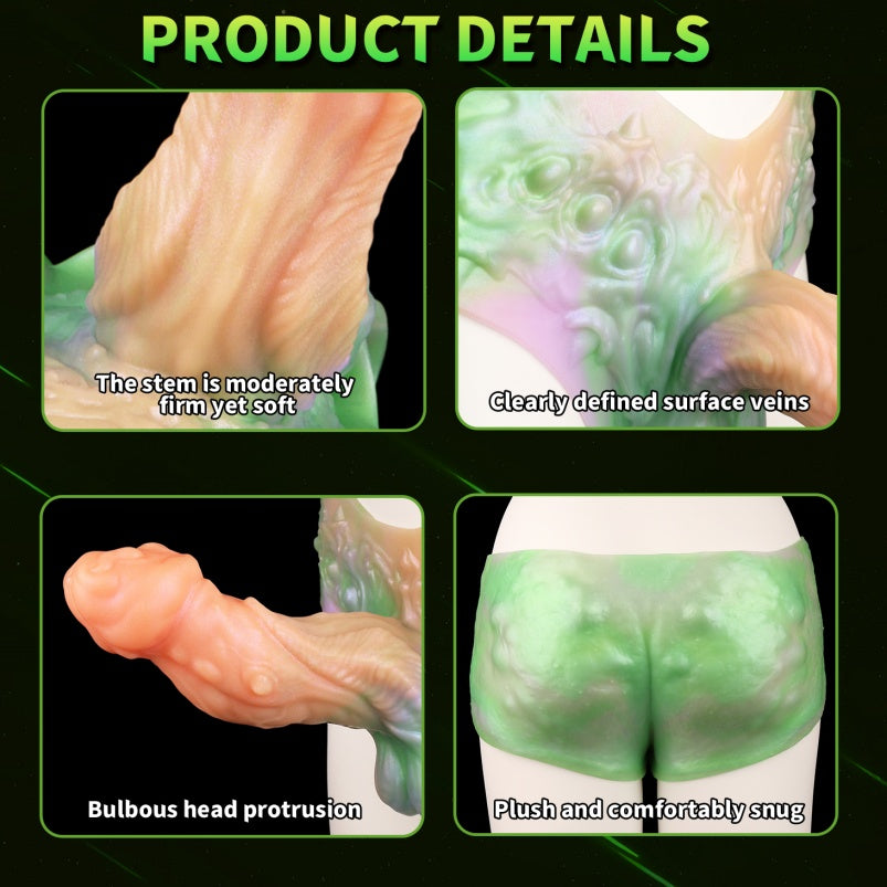 Monster Silicone Fantasy Penis Sleeve Pants - Male Penis Delay Device Sex Toys