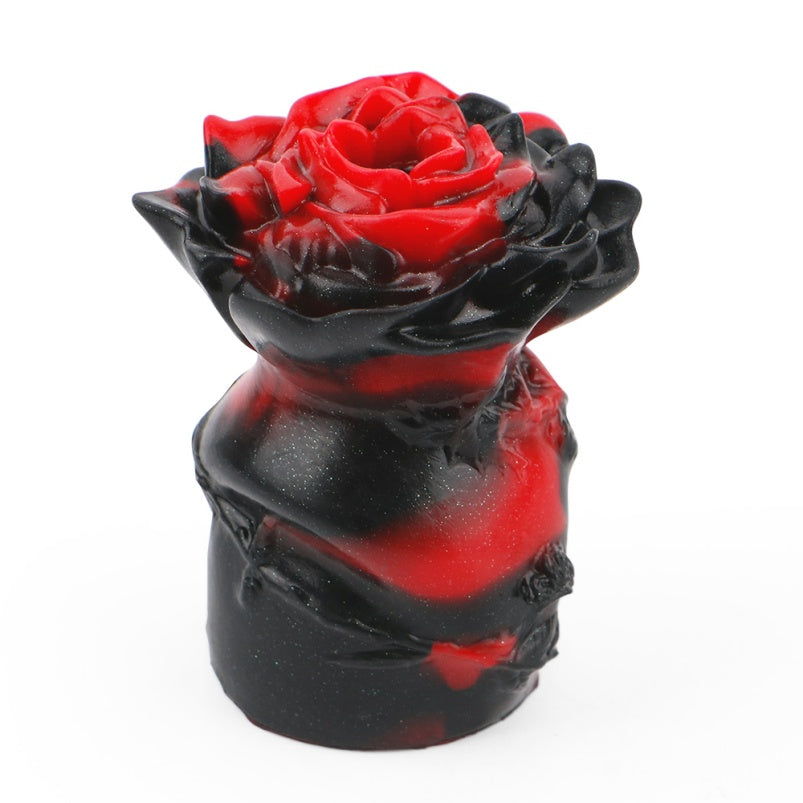 Kit de bondage en silicone avec boule fantaisie florale - Parfait pour les jeux de quiz BDSM avec gode ceinture pour femmes
