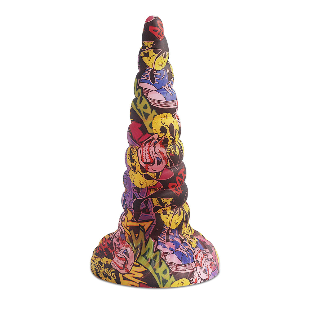 Camo Cone Analdildo Großer Saugnapf Sexspielzeug für Frauen - Premium Spiral-Vaginalstimulator aus Silikon