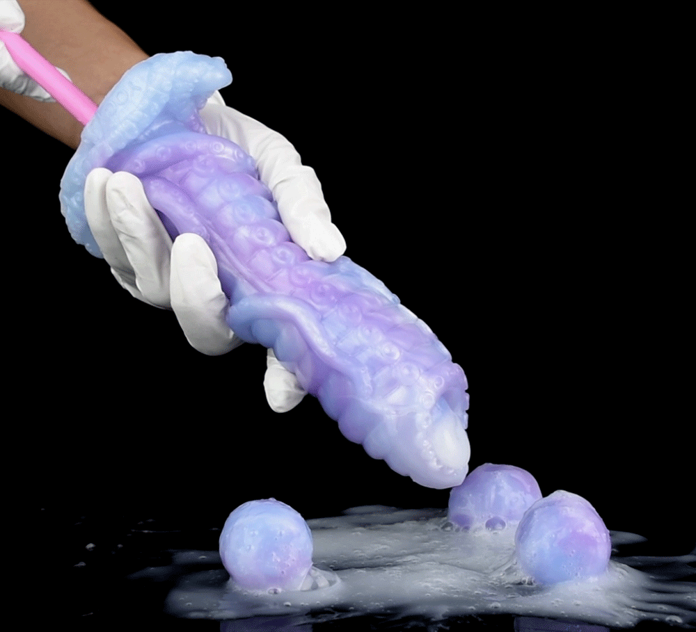 Ovipositeur fantastique pour femme - Gode géant pondant des œufs pour la masturbation féminine