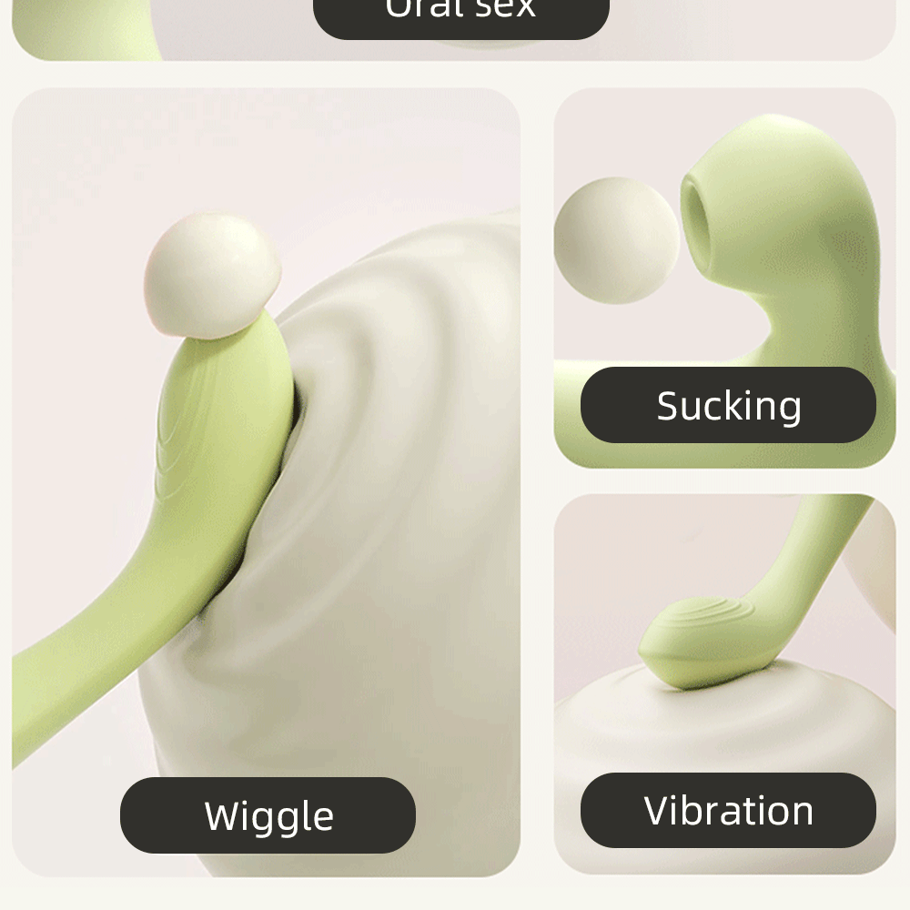 Vibromasseur anal vibrant à succion de clitoris de lapin - Stimulation vaginale du clitoris vaginal avec doigt sexuel oral