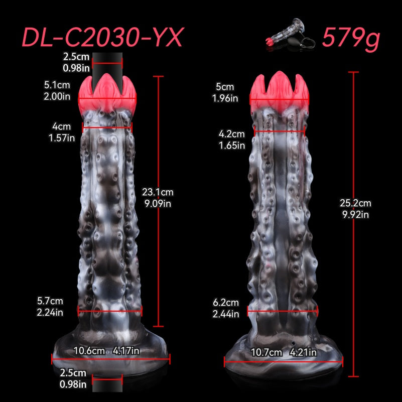 Monster Tentacle Fantasy Silicone Ovipositor - Stimulating Female Vaginal Expansion Toy