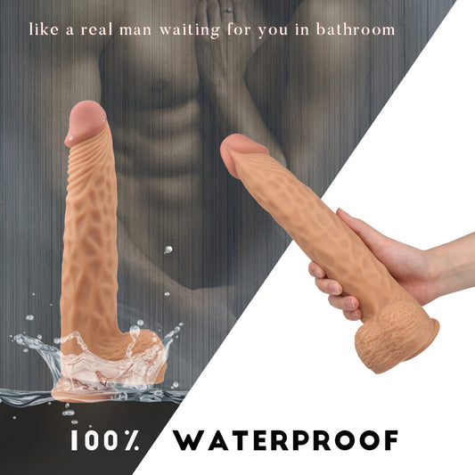 Großer realistischer Dildo – 11 Zoll lange, starke Saugnapfdildos für Frauen
