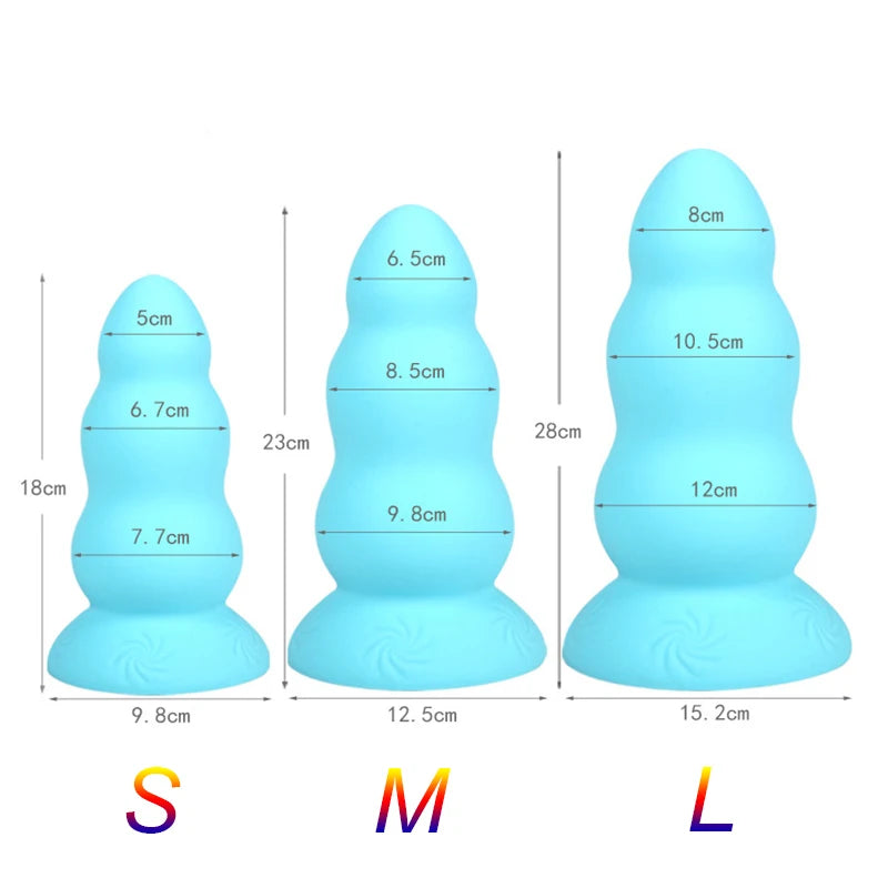 Großes Anal-Sexspielzeug für Frauen und Männer – riesiger Silikondildo, Analplug-Dildo