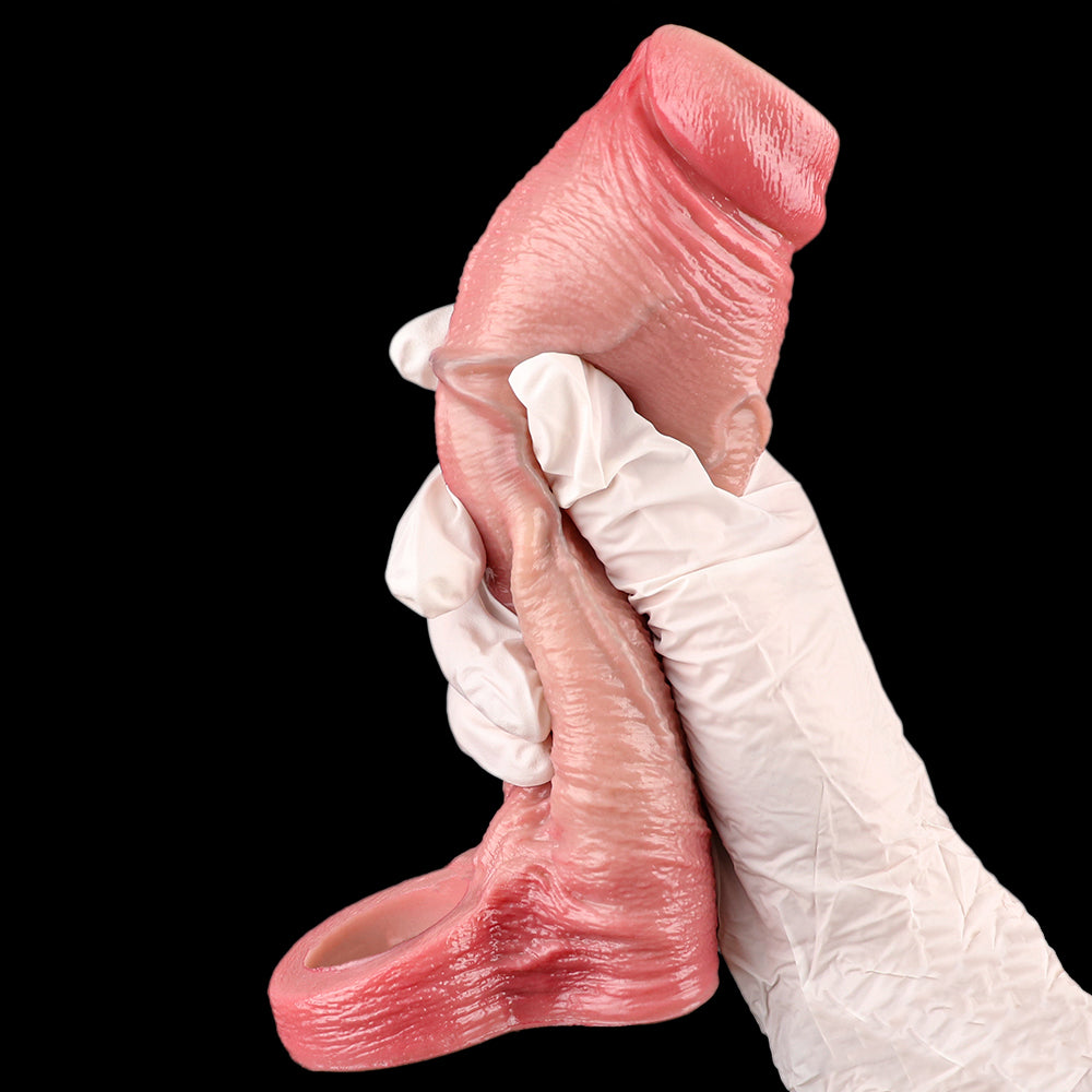 Gaine pénienne réaliste en silicone à extrémité ouverte de 17,8 cm pour homme