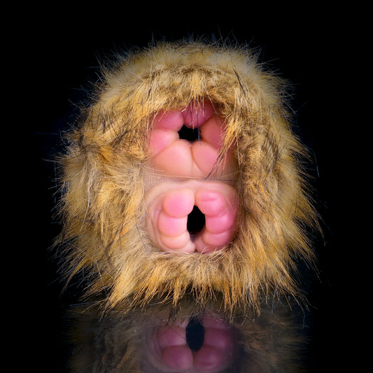 Monkey Pussy Pocket Animal Masturbator - Dual Vaginal Penis Masturbation Furry Sex Toy for Men