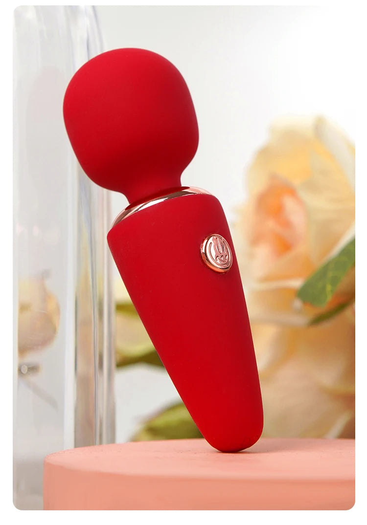 Pocket Magic Wand Vibrator – Weiches, leistungsstarkes Klitoris-/Nippelstimulations-Sexspielzeug für Frauen