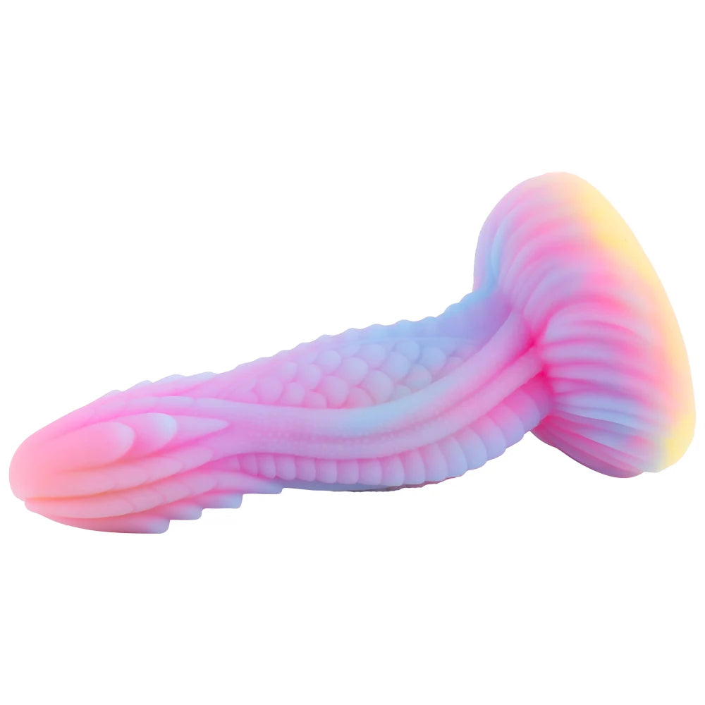 Monster-Tier-Dildo-Buttplug – leuchtende Schlangen-Dildos, großes Saugnapf-Analspielzeug