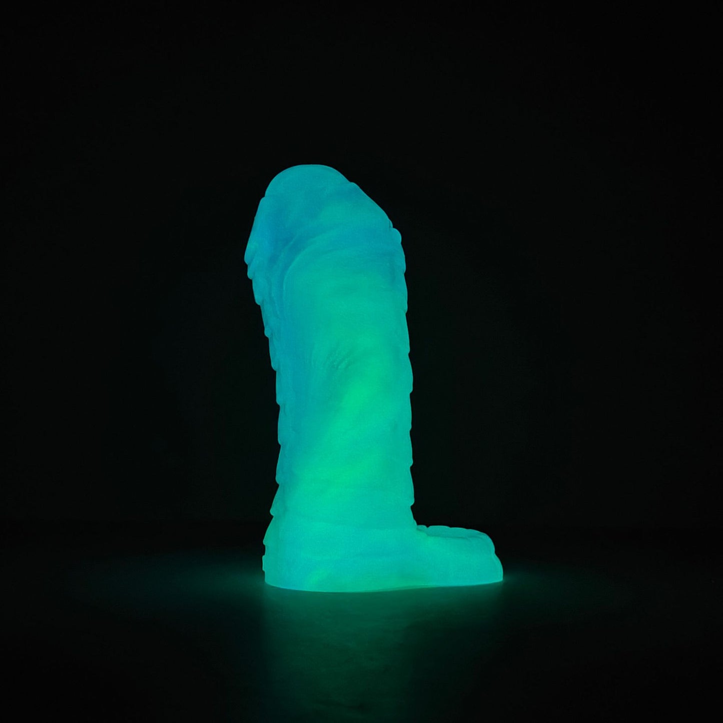 Leuchtende Monsterdildo-Penishülle - Biest-Penisring-Vergrößerer-Kondom-Pärchen-Sexspielzeug