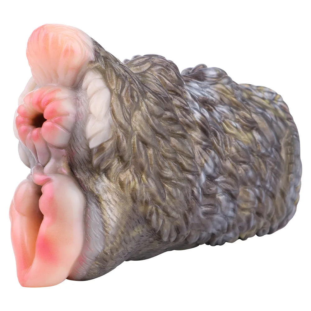 Camel Pussy Pocket Männliche Masturbation - Realistischer Tiermasturbator aus Silikon, pelziges Sexspielzeug
