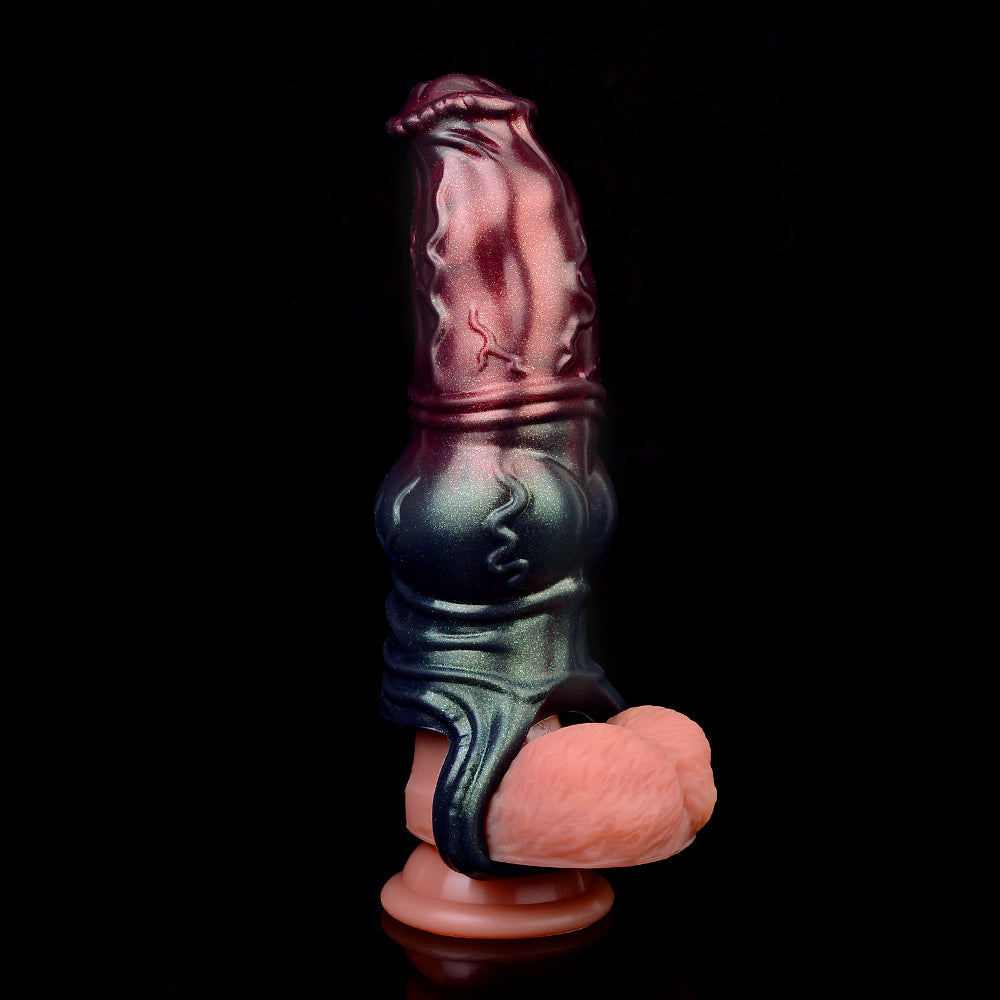 Fantasy Horsedildo Penishülle - Cockring Verzögerung Ejakulation Extender Sexspielzeug für Männer
