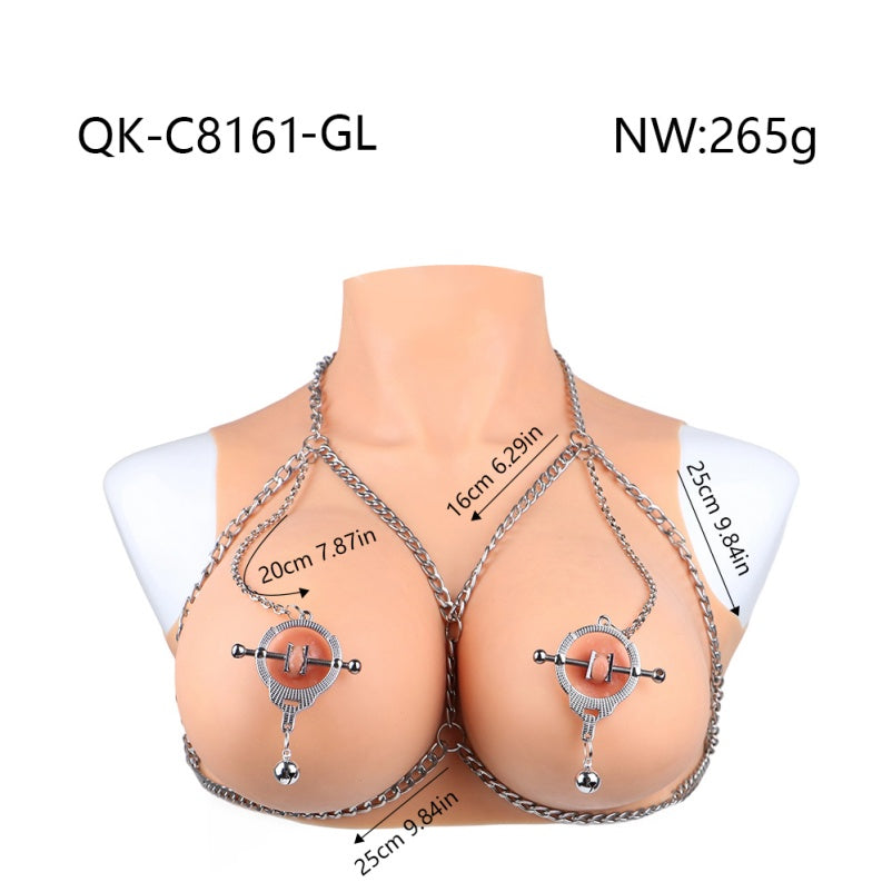 Concentric Suspension Nipple Clamps Bondage Kit – Precision Metal Temptation for BDSM & Kinky Sex Toys
