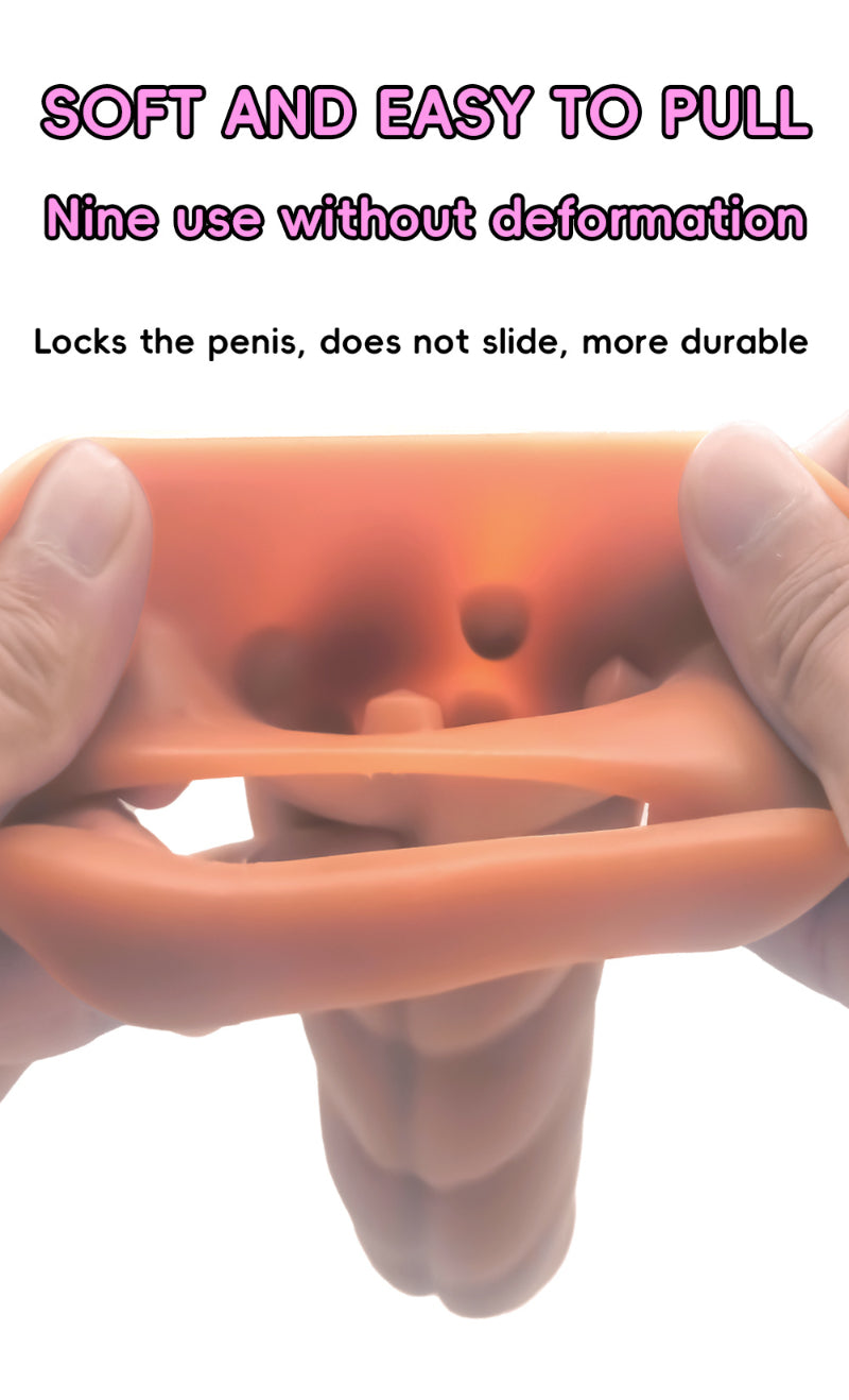 Sprial Penis Sleeve Extender Sexspielzeug für Männer - Verbessern Sie die Pegging-Sexualität beim Paarspiel