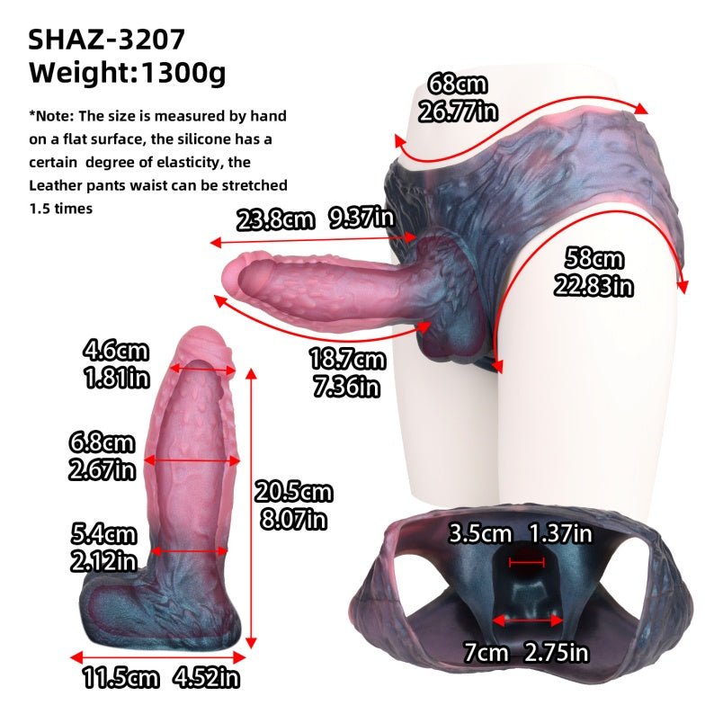 Male Wearable Fantasy Cock Sleeve - Erectile Dysfunction Enhancement and Girth Enlargement Device
