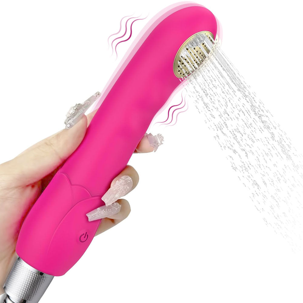 Vibrierender Dildo G-Punkt-Vibrator - Vaginalmassagegerät für die Dusche Sexspielzeug mit Doppelfunktion für Frauen
