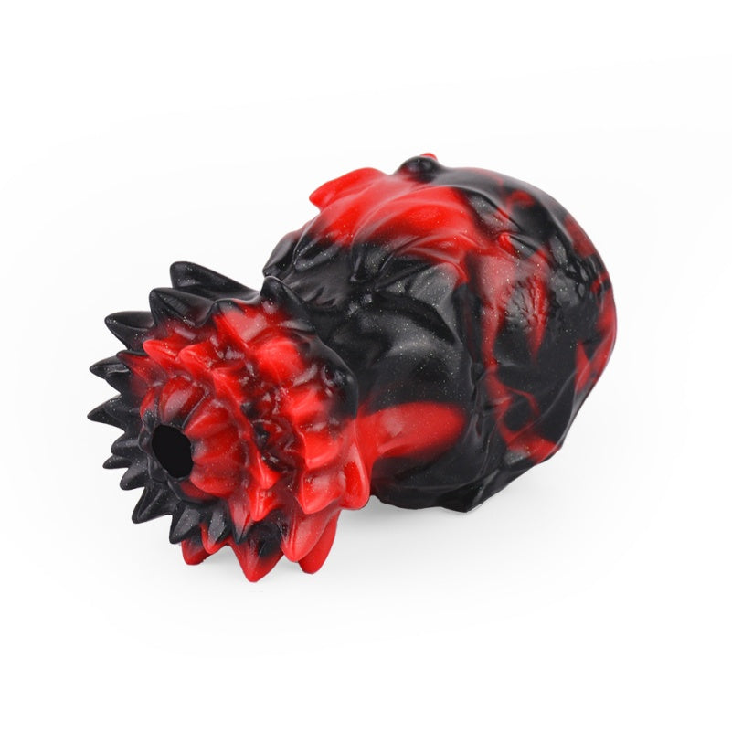 Kit de bondage avec boule bâillon Pineapple Bloom – Plug en silicone rouge et noir pour jouets sexuels coquins et jeux oraux