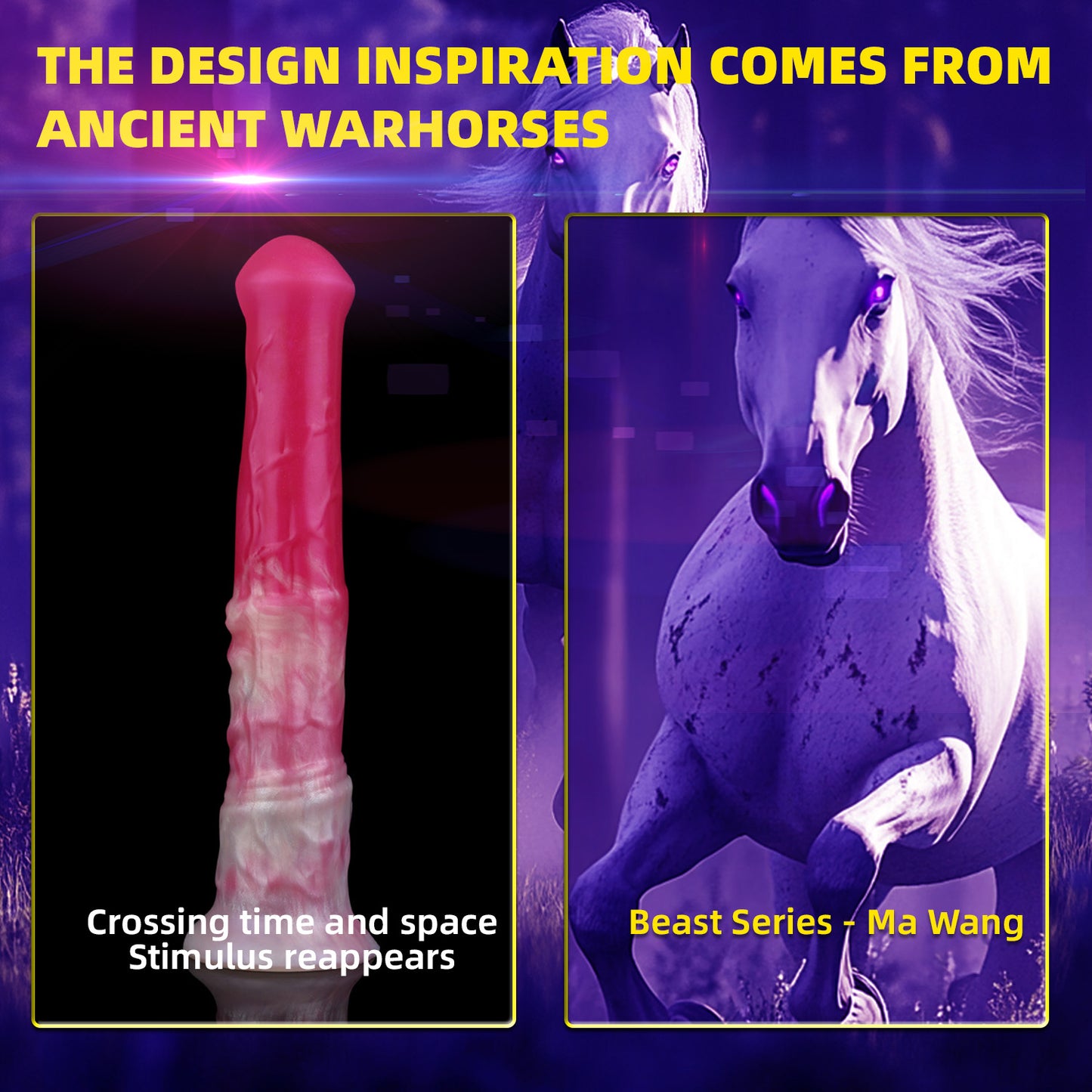 Pferdedildo, Analplug, Analplug – Fantasy Squirting Monsterdildo, Pink, Masturbations-Sexspielzeug für Frauen