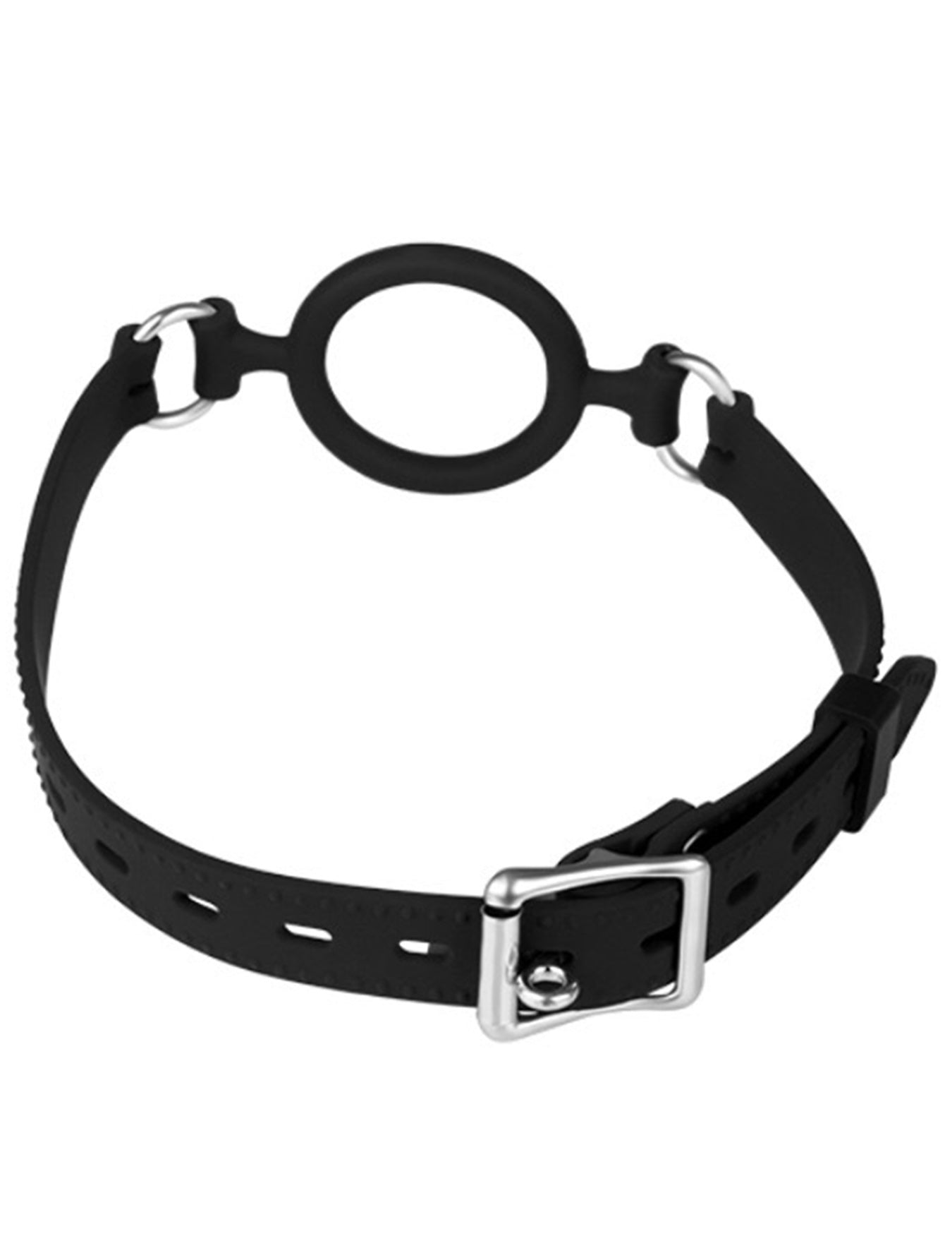 Silicone Ring Gag Oral Restraint Sex Toys - Bondage Silicone Ballgag Harness Adjustable Size