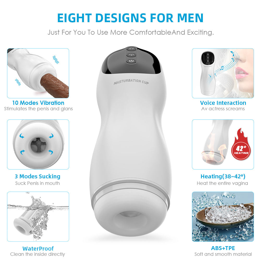 Masturbateur masculin pour adulte, machine à sucer et à sucer, jouets de masturbation pour pénis vibrants