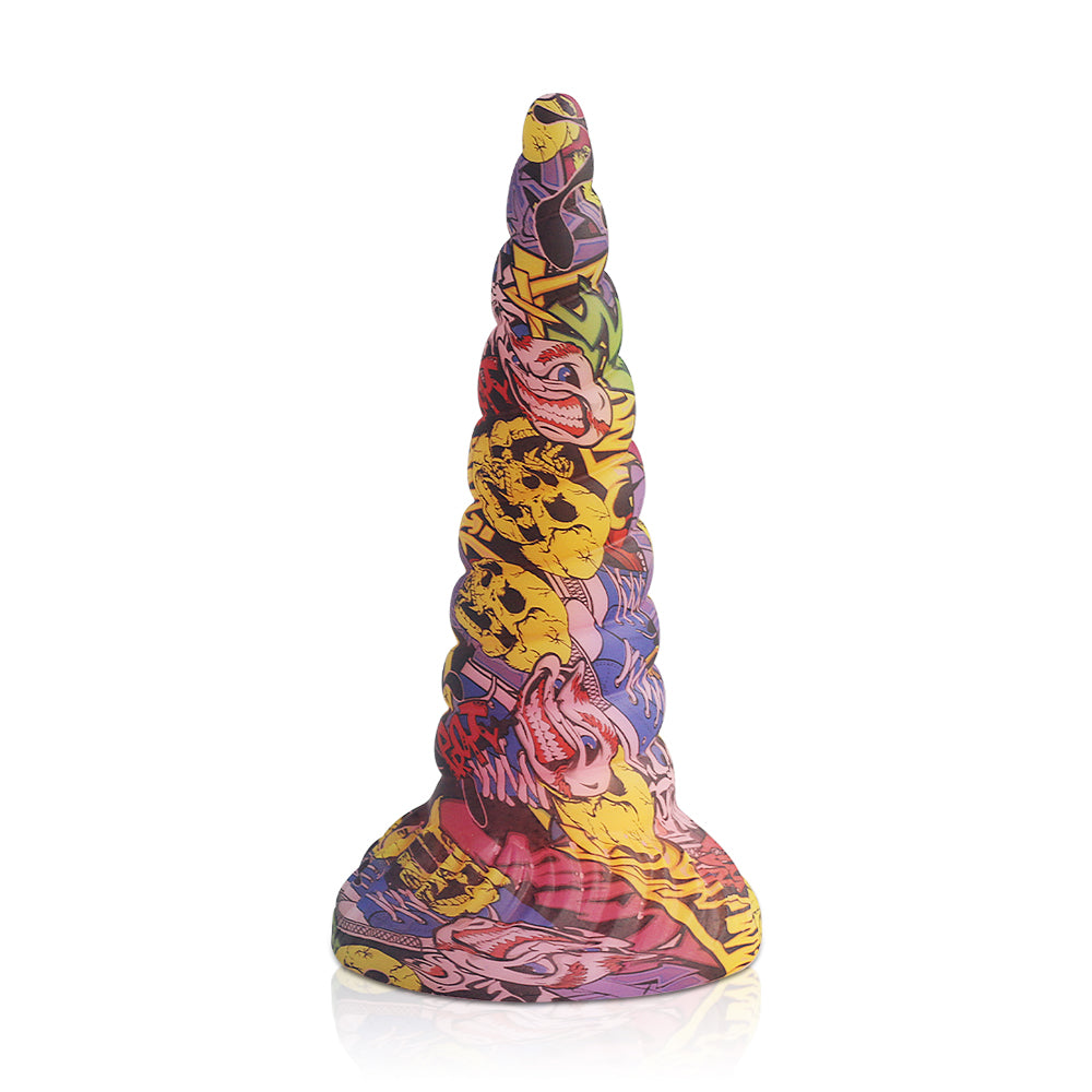 Camo Cone Analdildo Großer Saugnapf Sexspielzeug für Frauen - Premium Spiral-Vaginalstimulator aus Silikon
