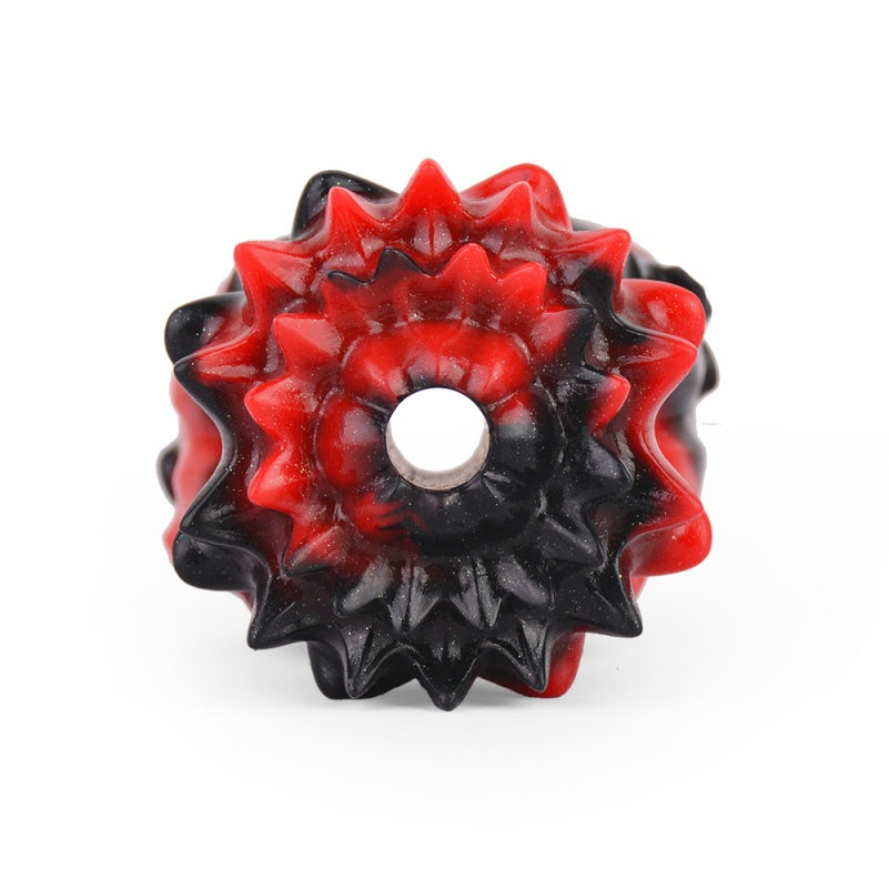 Kit de bondage avec boule bâillon Pineapple Bloom – Plug en silicone rouge et noir pour jouets sexuels coquins et jeux oraux