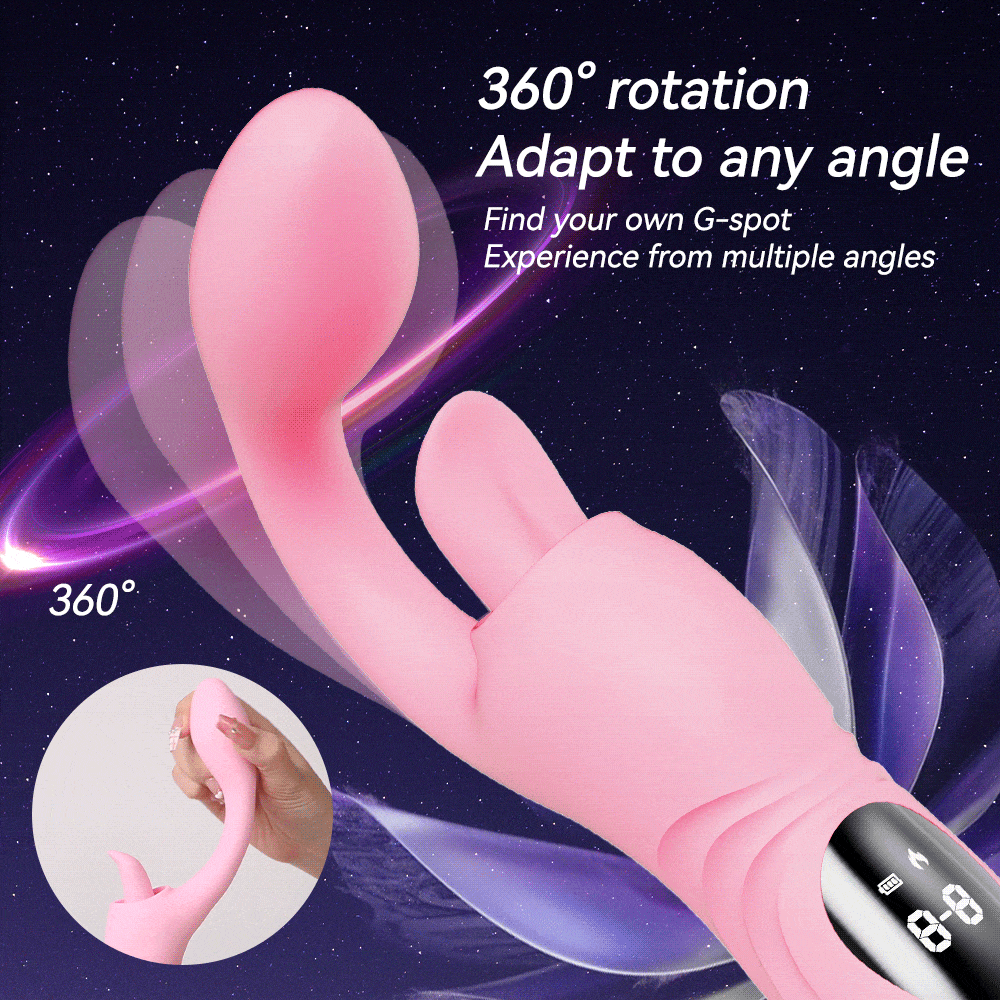 Finger Anal Dildo G Spot Vibrator Tongue Clit Stimulator - Handheld LED Panel Silicone Sex Toy for Women